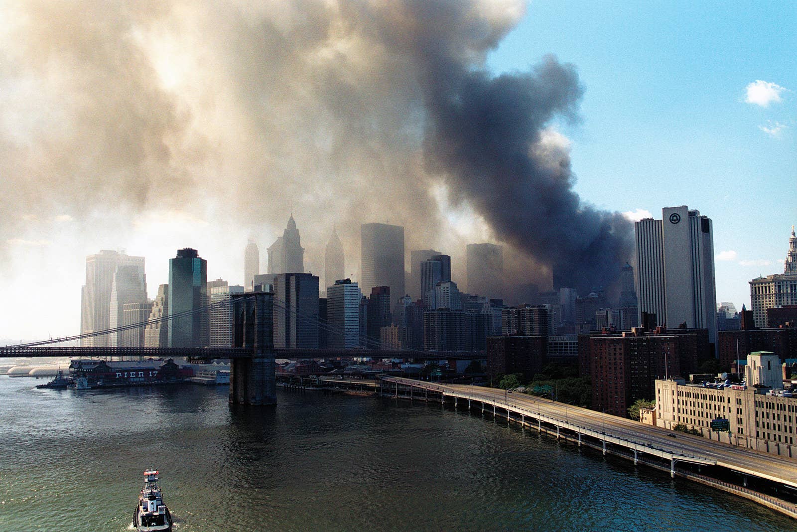 11 de setembro de 2001, o dia do ataque às Torres Gêmeas, em Nova York.