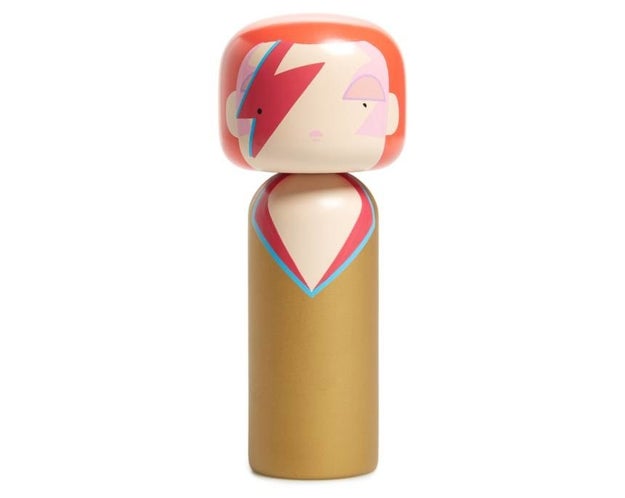 A Kokeshi Doll designed to look like Ziggy, the guy who played guitar and really sang.
