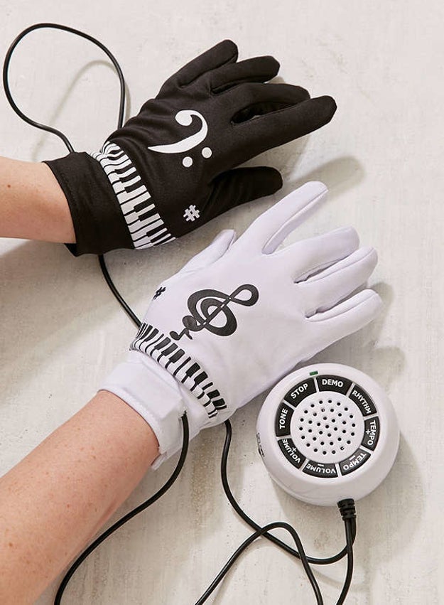 A pair of interactive piano gloves, because you two will make the perfect duet.