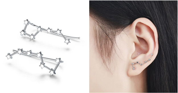 A pair of constellation ear climbers for the space-lovin' friend.