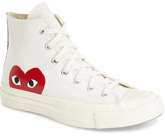A pair of Comme des Garcons Play x Converse Chuck Taylor high-top sneakers, because you've been wanting them forever anyway.