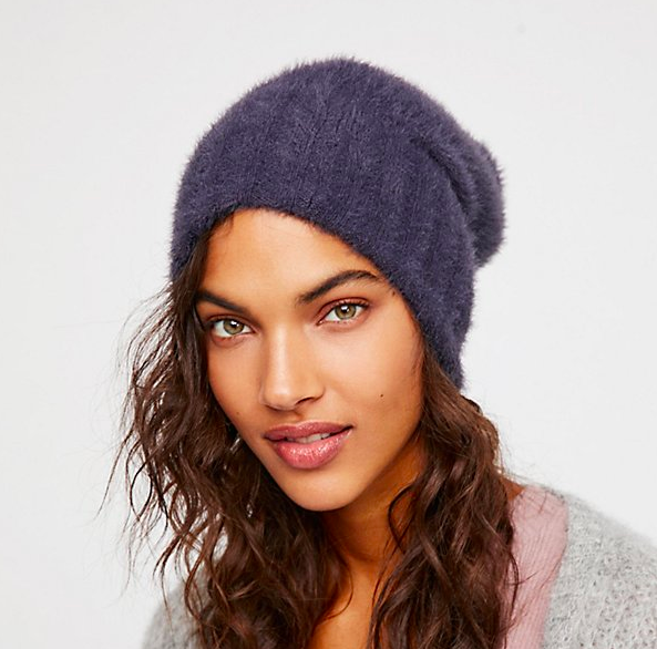 A fuzzy beanie that'll keep your noggin nice and toasty.