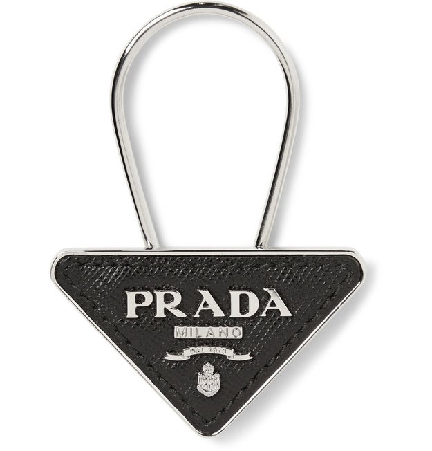 A leather and silver-tone Prada keychain to keep your keys looking chic, even when you've lost them.