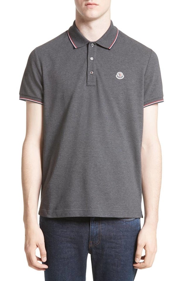 A cotton Moncler polo shirt, because Moncler doesn't just make puffer jackets.