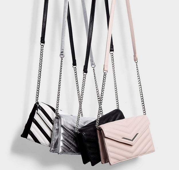 A stylish cross-body bag big enough to fit the essentials so you can travel light for a night out.