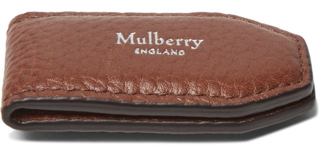 A leather Mulberry money clip so you can carry your cash like the baller you know you are.