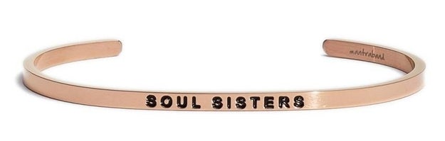 A soul sister cuff because she really is your sister from another mister, and you spend all day together so why not?