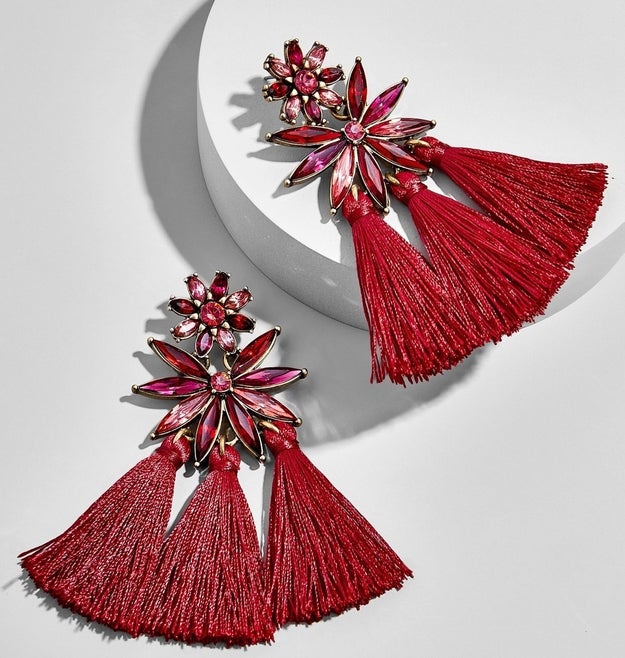 A pair of tassel earrings that'll be a real head turner — yours probably, as you stare into a mirror.