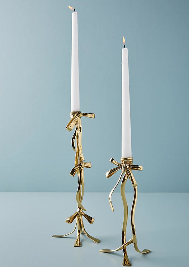 An enchanting candlestick that won't present a musical number to you, but it will make guests sing praise.