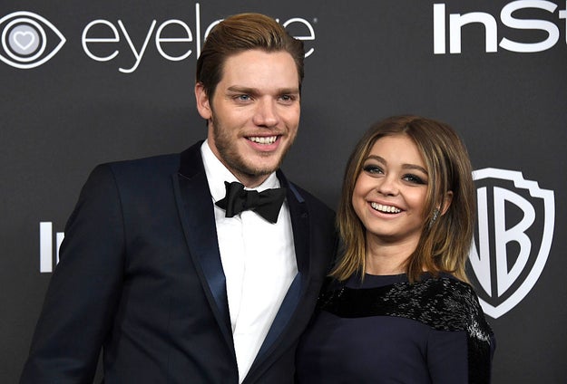 Dominic Sherwood and Sarah Hyland