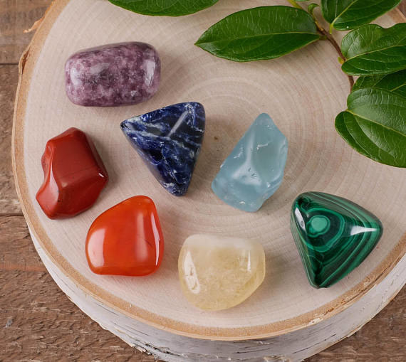 A set of seven Chakra healing crystals that, if you work at your practice, might just change your life.