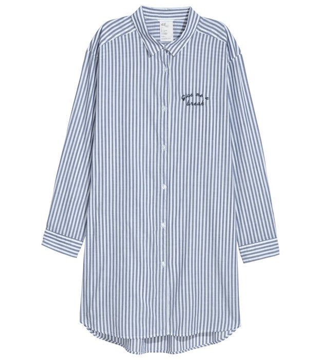 An embroidered nightshirt for that friend who just really needs to chill for like two seconds.