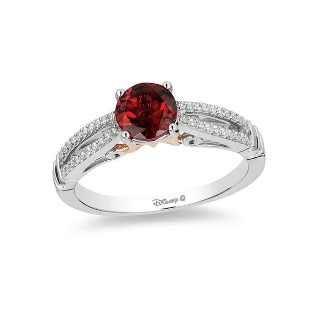 Not all of the rings are quite so blingy: If you want something simpler (and cheaper), there's this Snow White garnet ring.