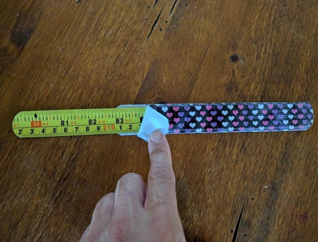 Did you know that slap bracelets are often made from old TAPE MEASURES?