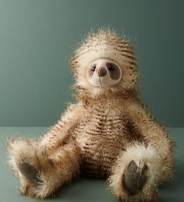 A plush sloth for your friend who is absolutely obsessed with adorable tree-hanging creatures and who wants to take a nap under the desk, anyway.