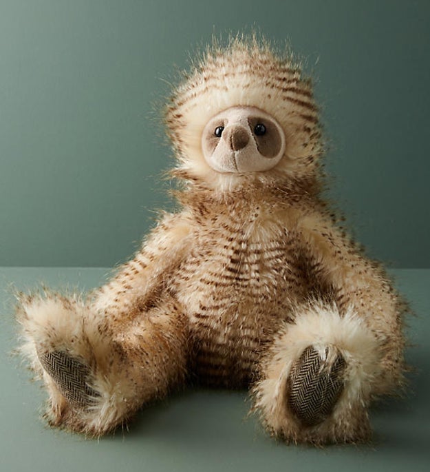 A plush sloth for your friend who is absolutely obsessed with adorable tree-hanging creatures and who wants to take a nap under the desk, anyway.