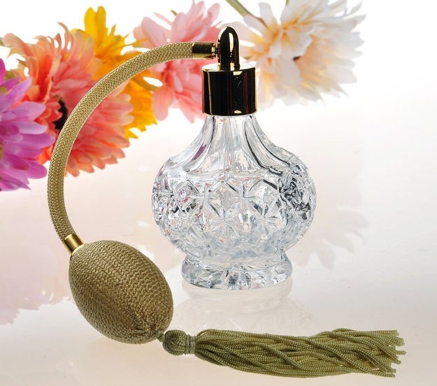 A refillable perfume bottle with some vintage flair so you feel like an old movie star every time you spritz.