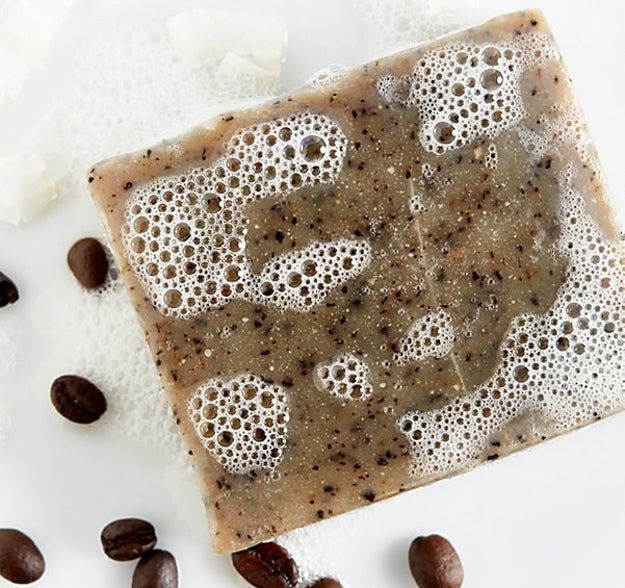 A coffee and cream exfoliating soap to leave them feeling and smelling delish!