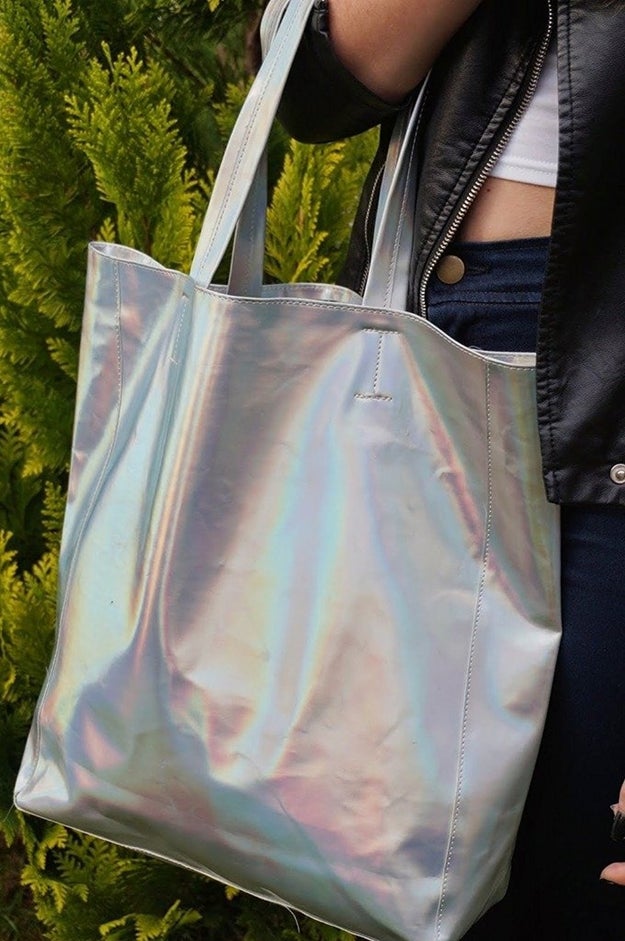 A holographic bag to hold all of their fucking stuff they carry every day. You've been looking at their old one and it's damn-near falling apart.