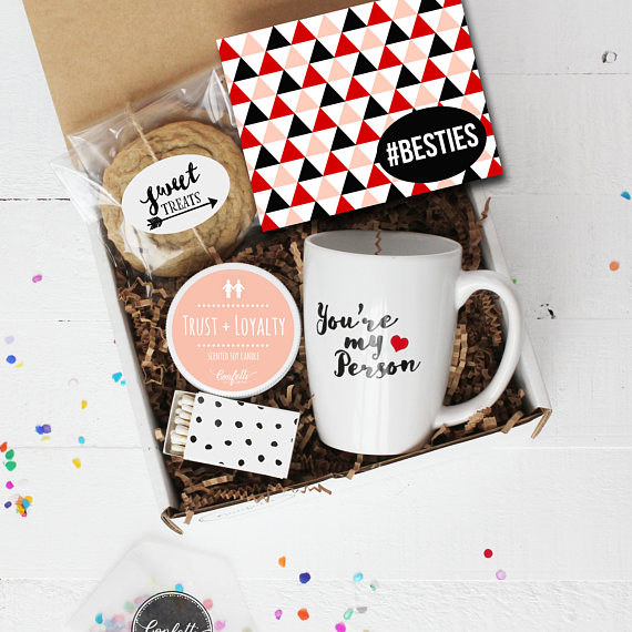 A gift box letting them know that they are absolutely your person, especially during the hours from nine to five.