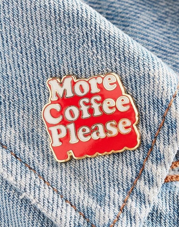 An enamel pin with a very simple request. Plus, it's so polite. How can you deny it?