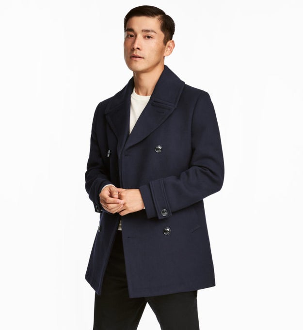 A sharp peacoat to keep them warm and well-dressed all winter.