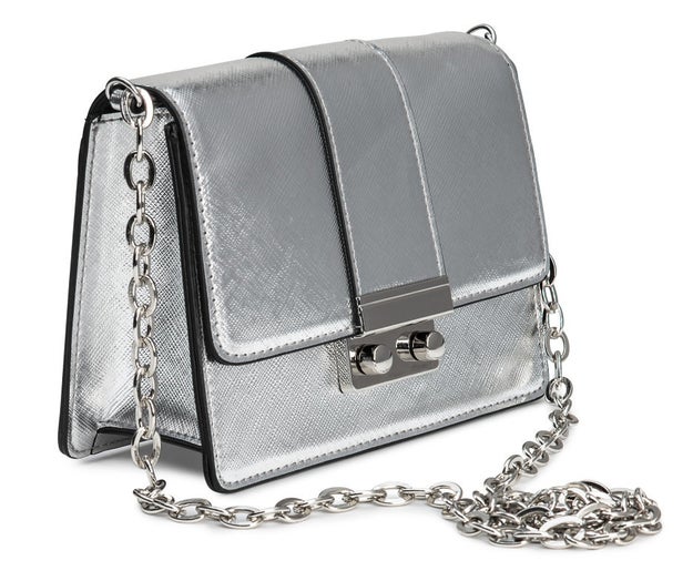 A shiny bag that'll be the silver lining of every outfit.