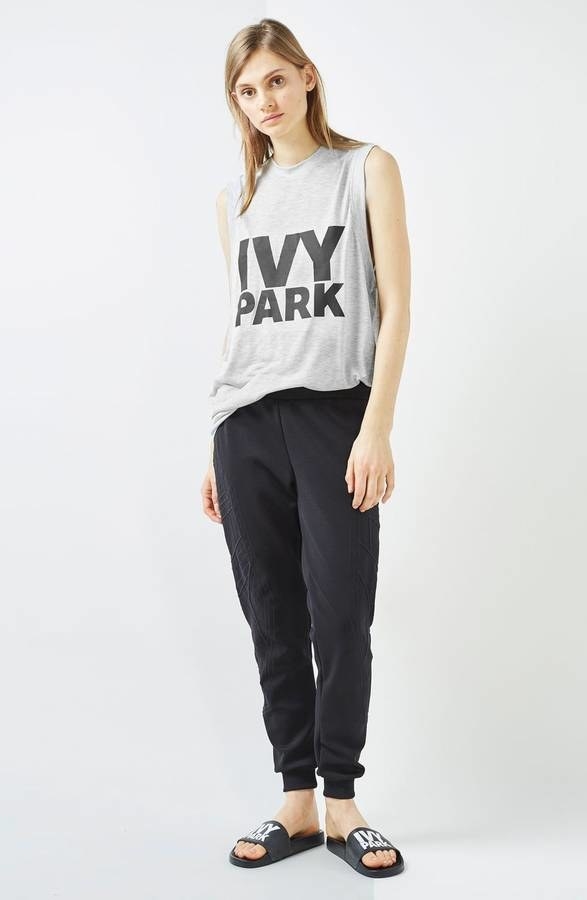 An Ivy Park muscle tank, because your best friend for eight hours a day just adores Beyoncé and everything she chooses to be. Lemonade is her go-to for getting shit done.