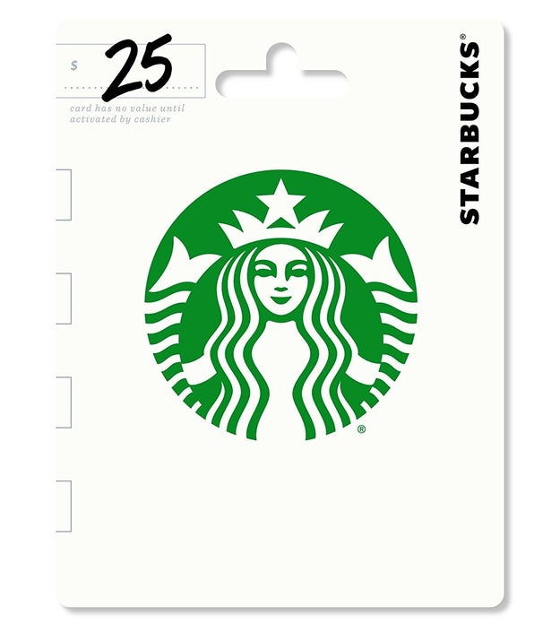 A Starbucks gift card — it'll help you take the easy way out of picking one of these amazing gifts.