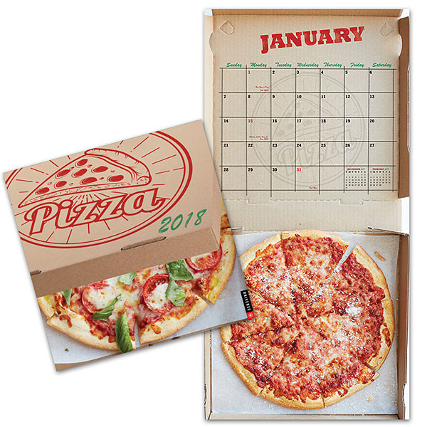A pizza wall calendar to finally pay them back for all the slices you owe them.