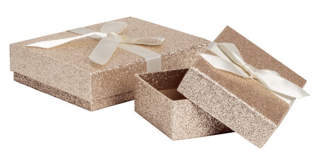 And finally, some glittery gift boxes for wrapping the above goodies.