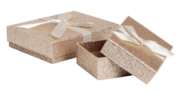 And finally, some glittery gift boxes for wrapping the above goodies.