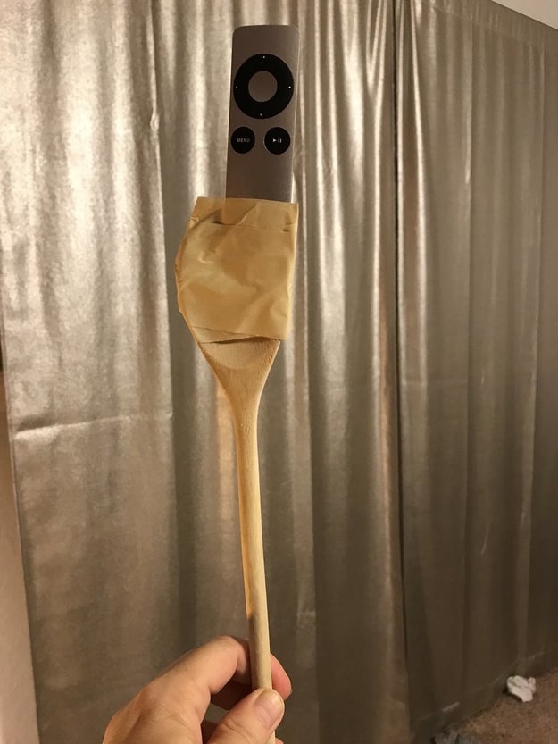 A wooden spoon: