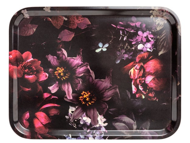 A floral-print tray that'll come in handy on the reg for entertaining and just gathering all the junk on their coffee table.
