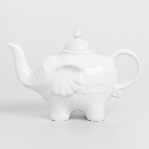 A charming elephant teapot you can pass off as something you picked up on your last vacay.