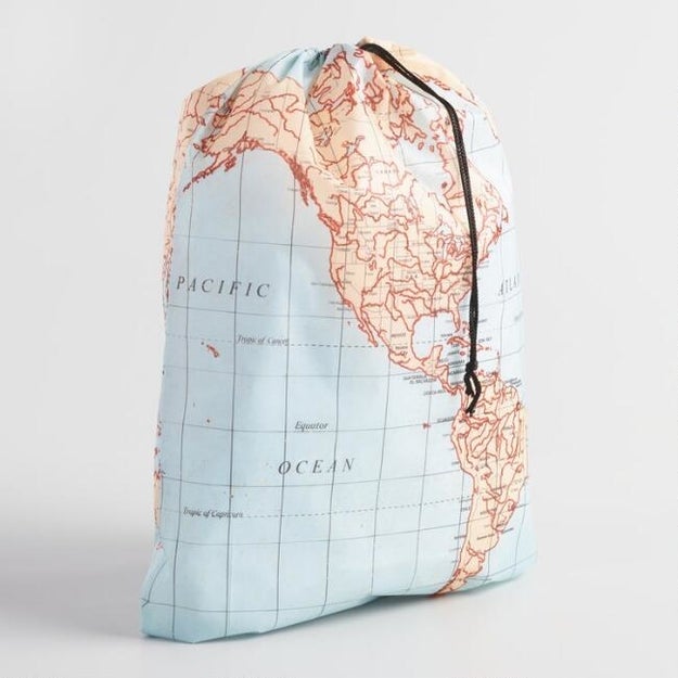 A globe-trotting laundry bag that'll lend a hand with their laundry for minimal effort on your part.