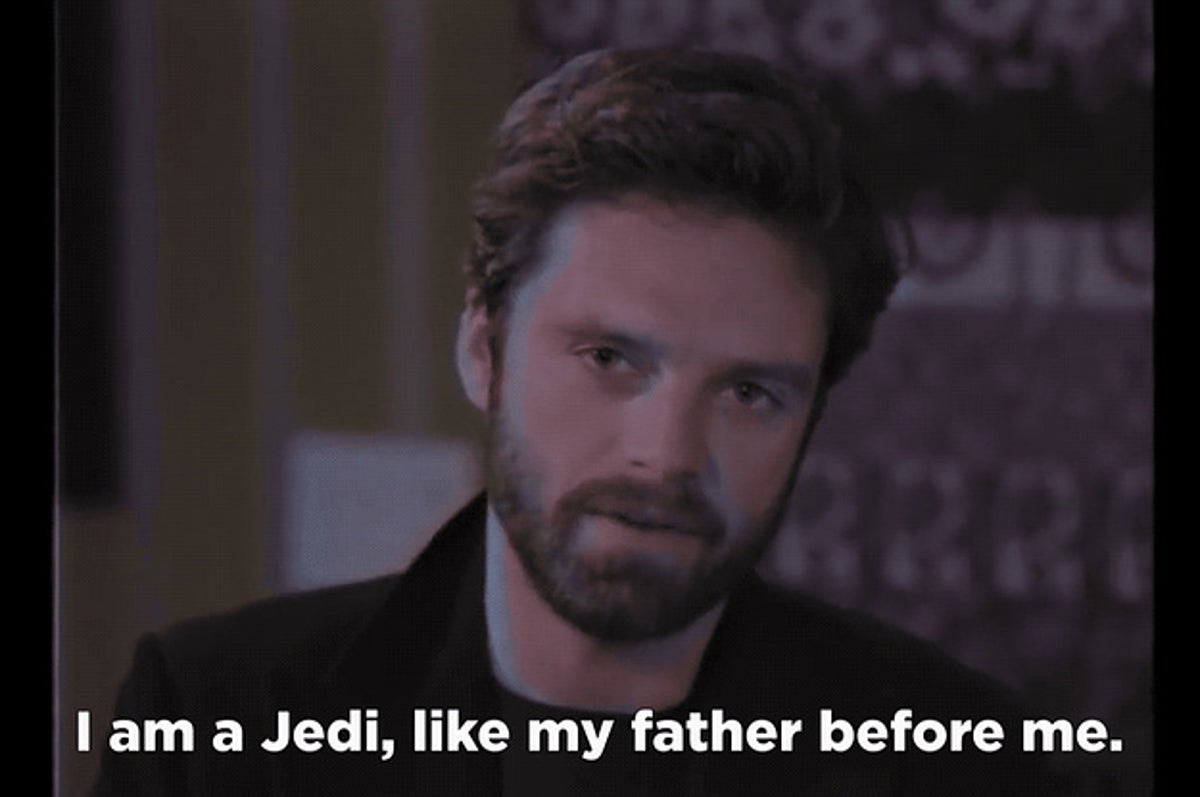 Sebastian Stan looks EXACTLY like a young Mark Hamill: Lukealike pretend  son