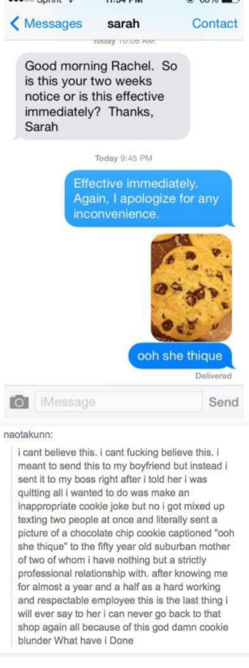 Resignation cookies:
