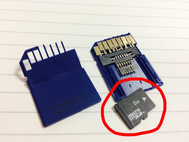 PSA for all you tech people out there: Sometimes your SD card is actually just a micro SD in disguise.