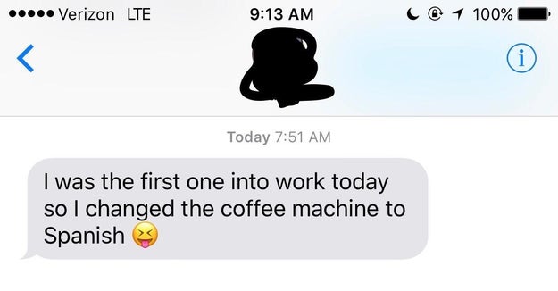 This worker who is completely out of control.