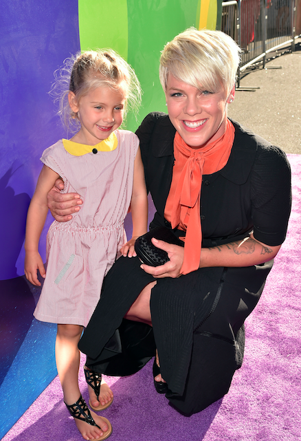 Pink said that at an MTV award show, the comedian said, "Put some panties on — you’re a mum now."