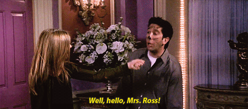 When Ross didn't want to tell Rachel they drunkly got married in Vegas because he didn't want to be divorced again.