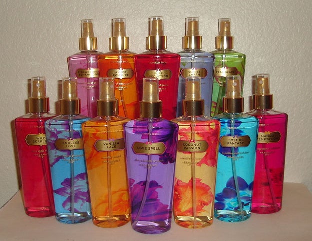 You bathed yourself with (knockoff) Victoria's Secret body mists.