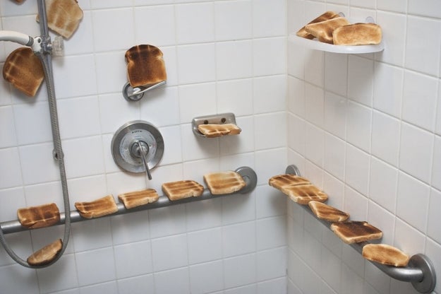 This husband who made his first dad joke when his pregnant wife said she wanted a toasty shower.
