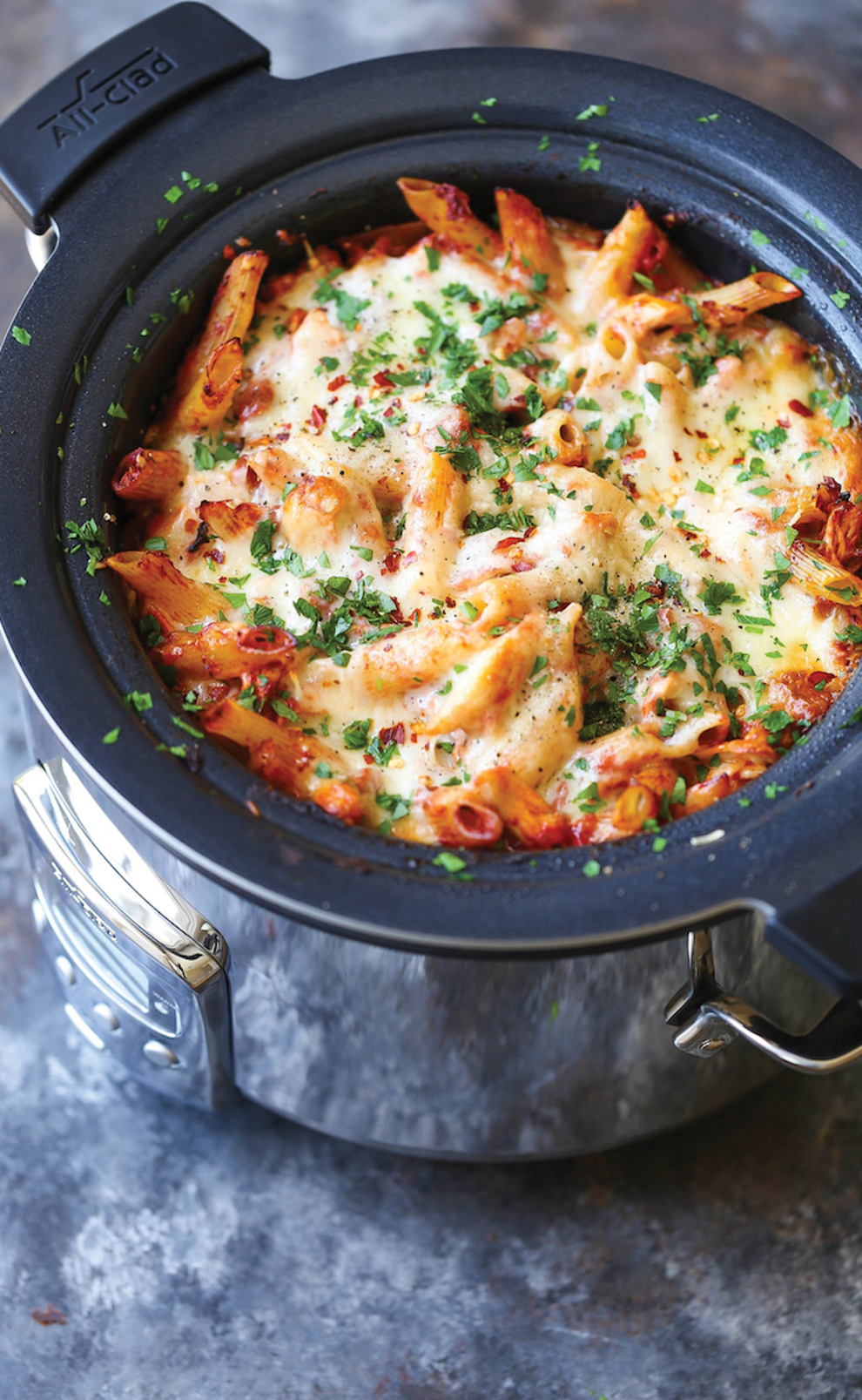 Crockpot Pizza Casserole - Wendy Polisi