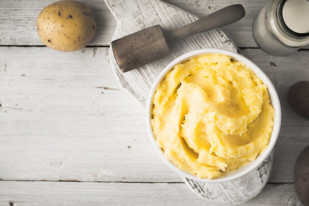 Crack an egg into your mashed potatoes, when they're almost ready, to make them extra creamy.