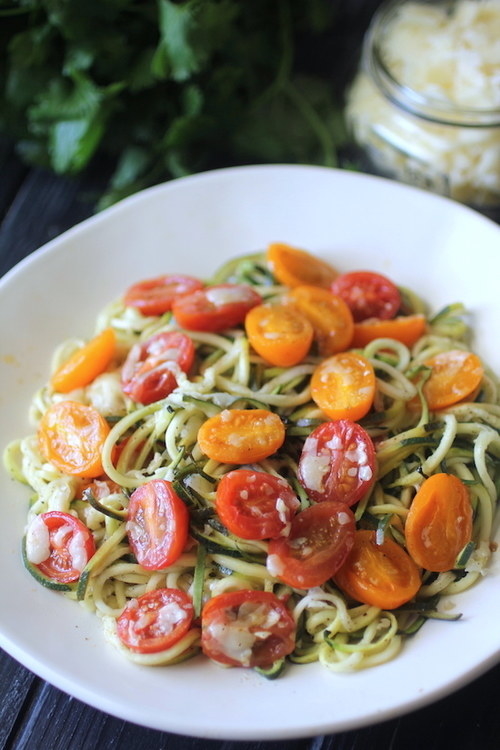 Five-Minute Cheesy Zoodles