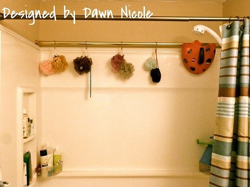 Double Your Shower's Storage Space With This Simple Curtain Rod Hack