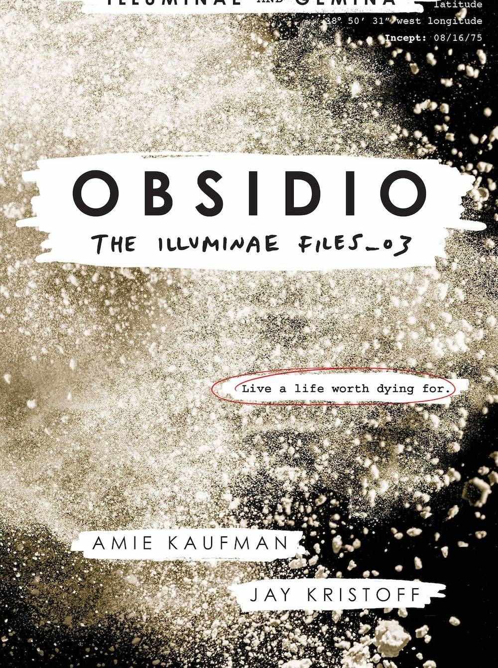 Final Book: ObsidioRelease Date: March 13Kaufman and Kristoff's sci-fi series pulled in readers with it's different style of storytelling and romantically intertwined characters. For the final novel, fans will see the characters from the first two books, along with new characters, engage in a epic battle that will determine all their fates.