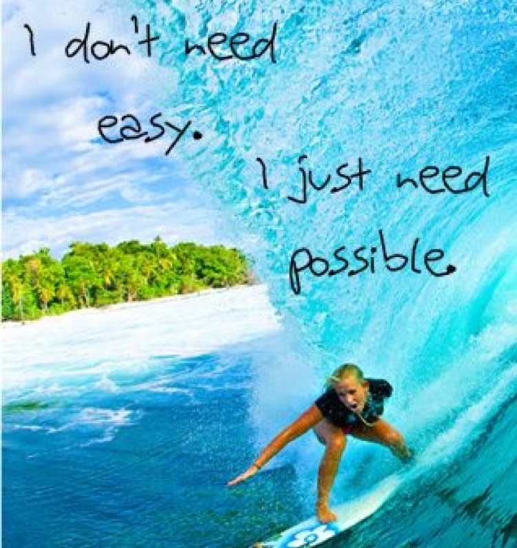 The book Soul Surfer is based off of a true story. It is truly inspirational and makes me feel as though I can do anything that I set my mind to. Bethany Hamilton was a victim of a shark attack and she lost her entire arm because of it. As a result of this she was unable to do simple tasks but that didn't stop her. She continued to compete in her surfing competitions and learned how to do things in new ways. As readers, we learn how people have to cope with things such as these when they reach obstacles in their lives. Hearing there stories gives us insight on what it would be like in these situations. It teaches people to keep persevering and never give up because anyone can accomplish anything as long as they stay positive and hopeful. Stories like these also help us to learn how to comfort people that we may be close to in situations like these. I could especially connect to this book because I have had to overcome some obstacles that had the same effect on me as it did on Bethany, but I didn't give up. Reading inspirational stories like these make the world a better place by showing people that no matter how bad it gets, something good will always come out of it in the end. It teaches people to continue preserving and never quit and to be thankful for what they have.